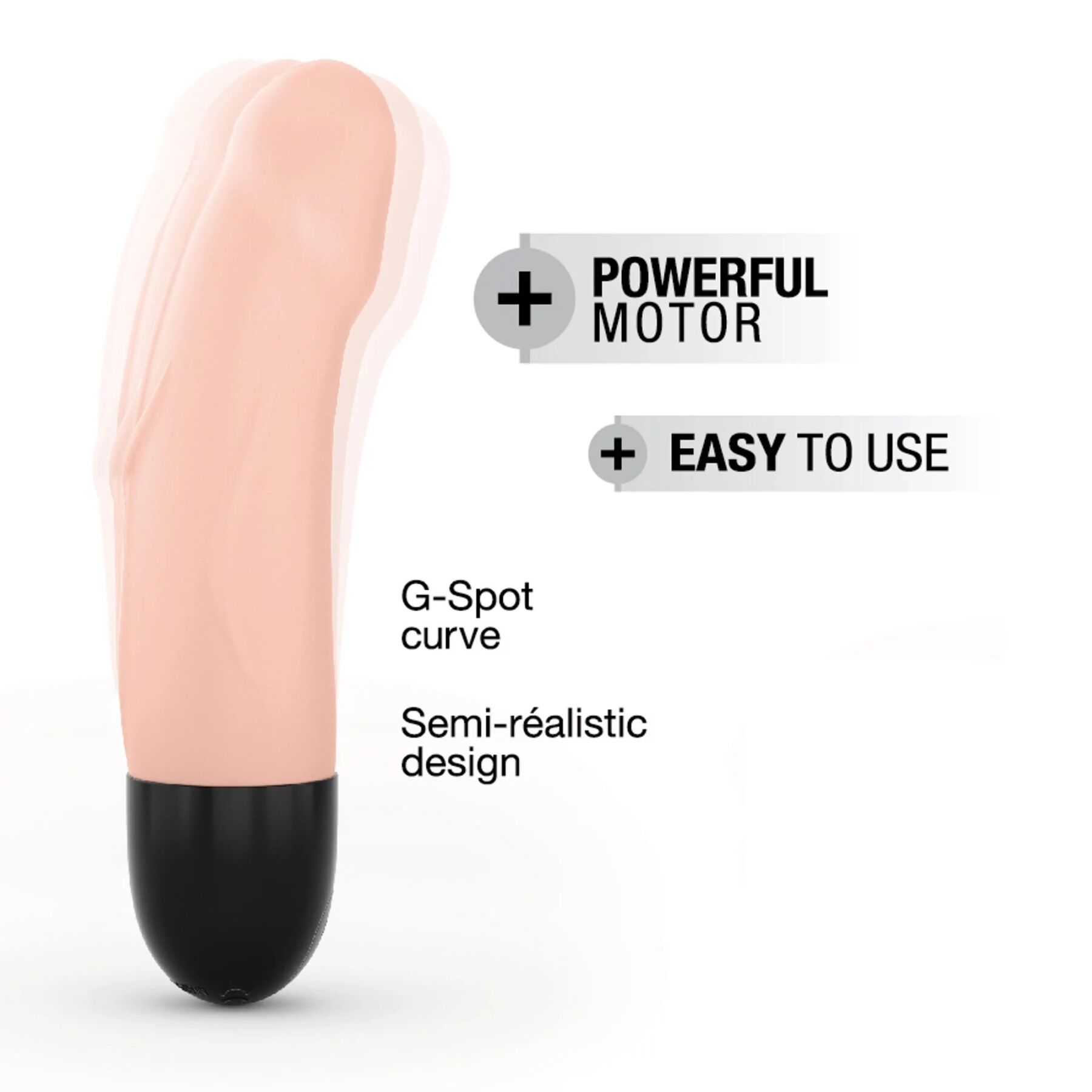 Вібратор Dorcel Real Vibration S Flesh 2.0, водонепроникний, перезаряджається