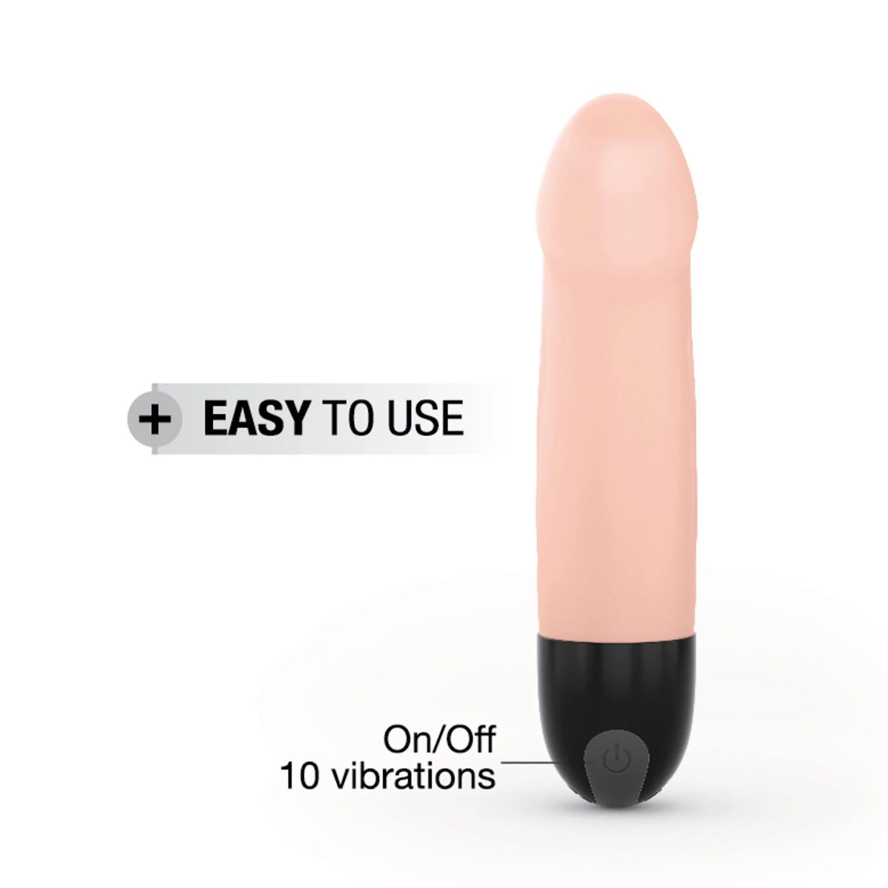 Вібратор Dorcel Real Vibration S Flesh 2.0, водонепроникний, перезаряджається