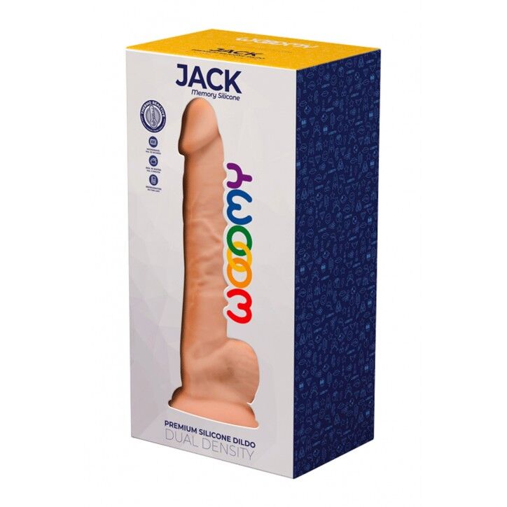 Силіконовий фалоімітатор Wooomy Jack з присоскою, 23.1 см