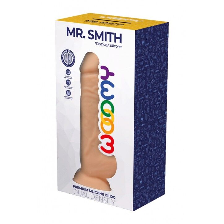 Силіконовий фалоімітатор Wooomy Mr.Smith з термореактивною функцією