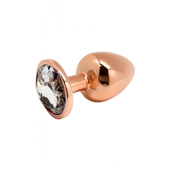 Металева пробка Wooomy Tralalo Rose Gold, розмір L, 9 см