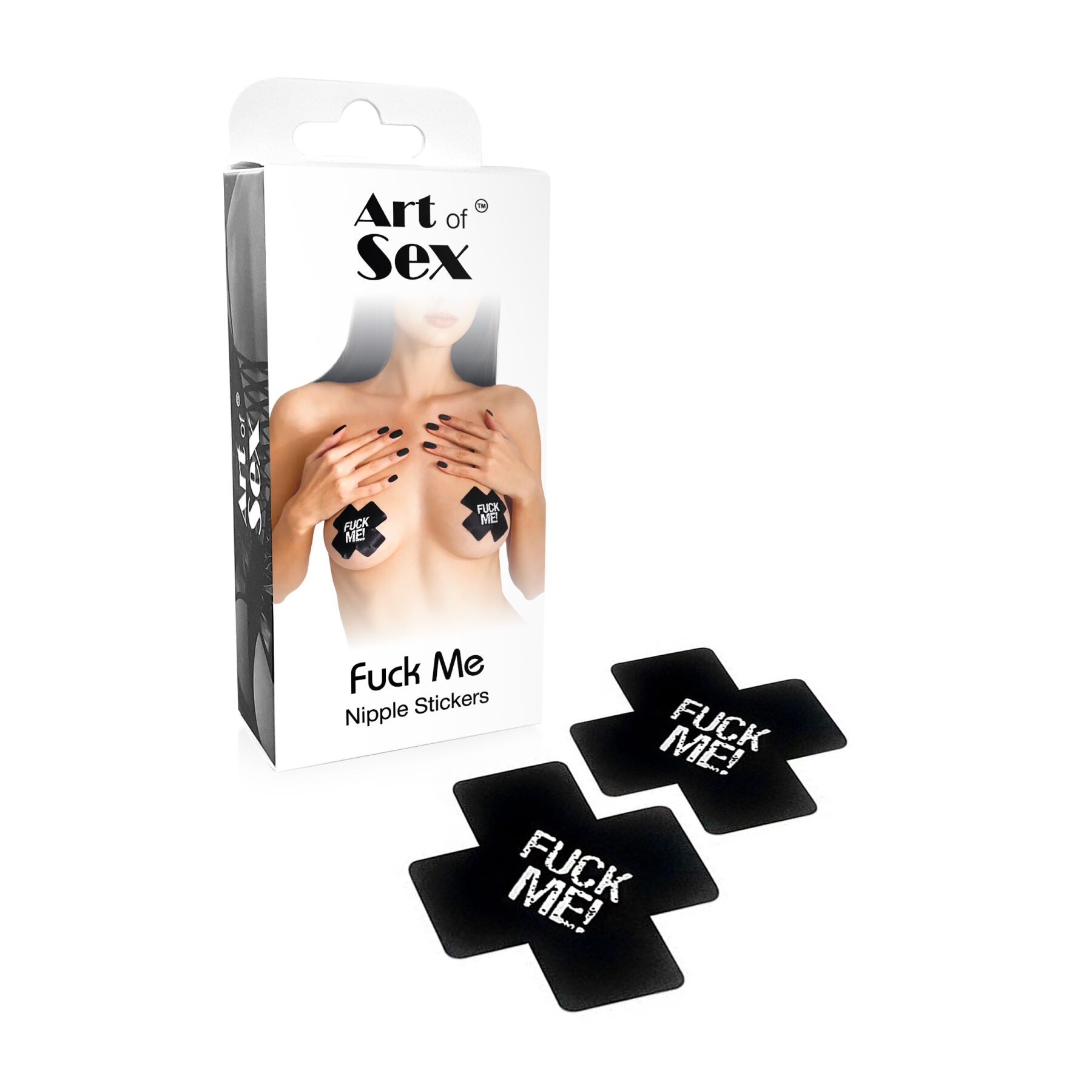 Пестиси Art of Sex - Чорний з написом 'Fuck me'