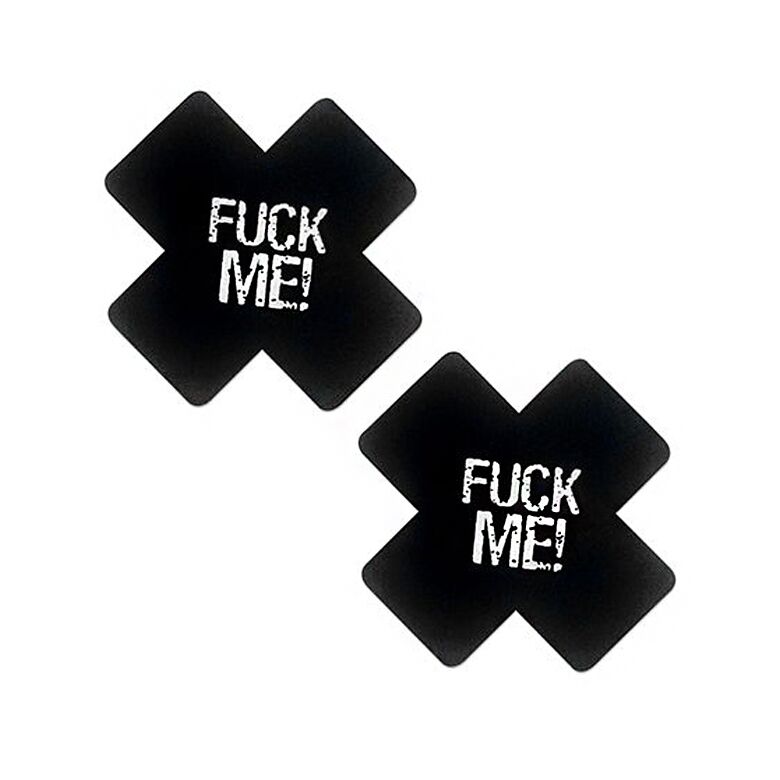 Пестиси Art of Sex - Чорний з написом 'Fuck me'