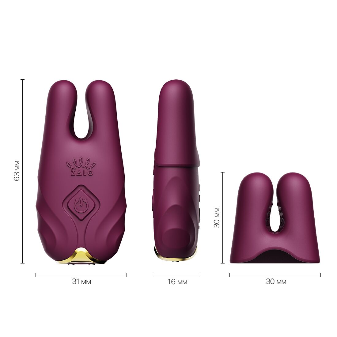 Смарт-вібратор Zalo Nave Velvet Purple з пультом і додатком