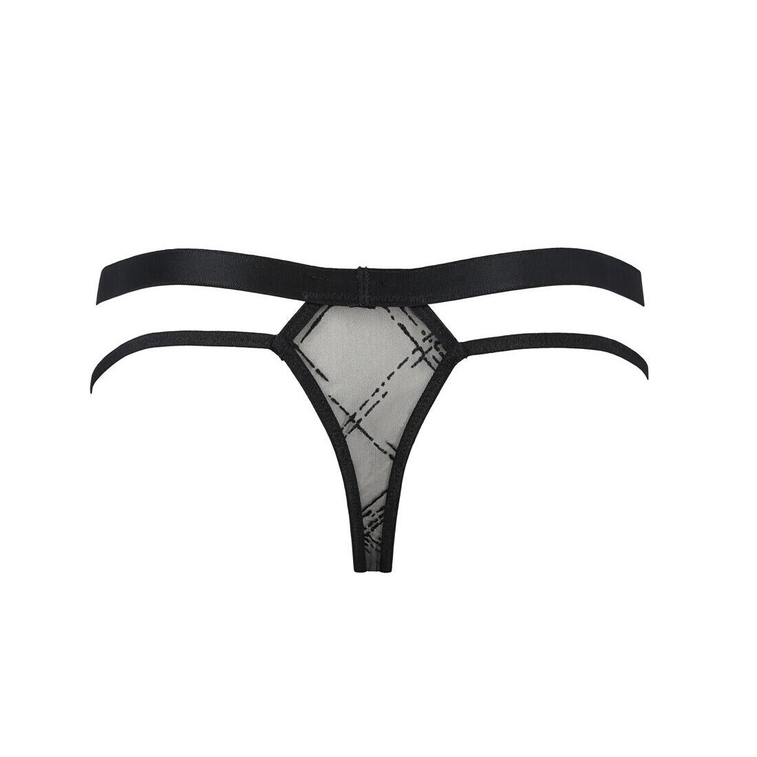 Чоловічі прозорі стринги Passion 029 THONG COLLIN L/XL Black