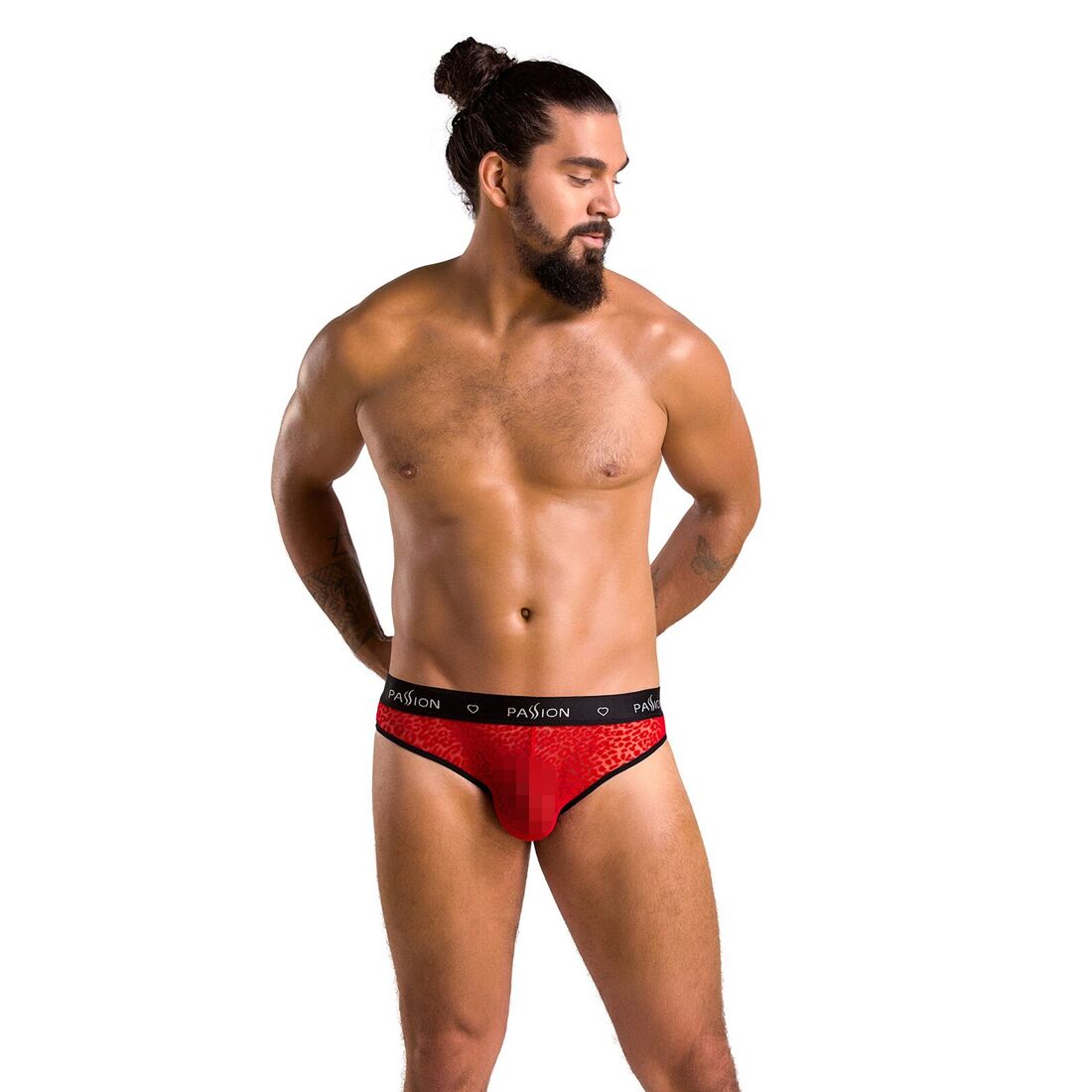 Чоловічі напівпрозорі труси Passion 031 SLIP MIKE L/XL Червоні