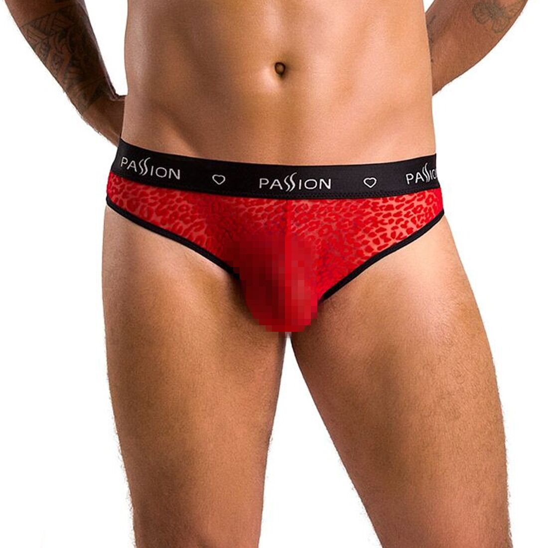 Чоловічі напівпрозорі труси Passion 031 SLIP MIKE L/XL Червоні