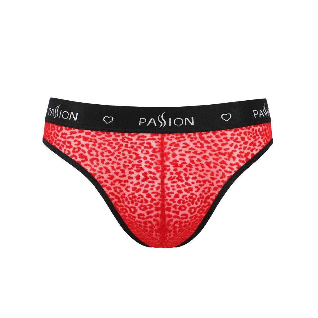 Чоловічі напівпрозорі труси Passion Slip Mike, червоні S/M