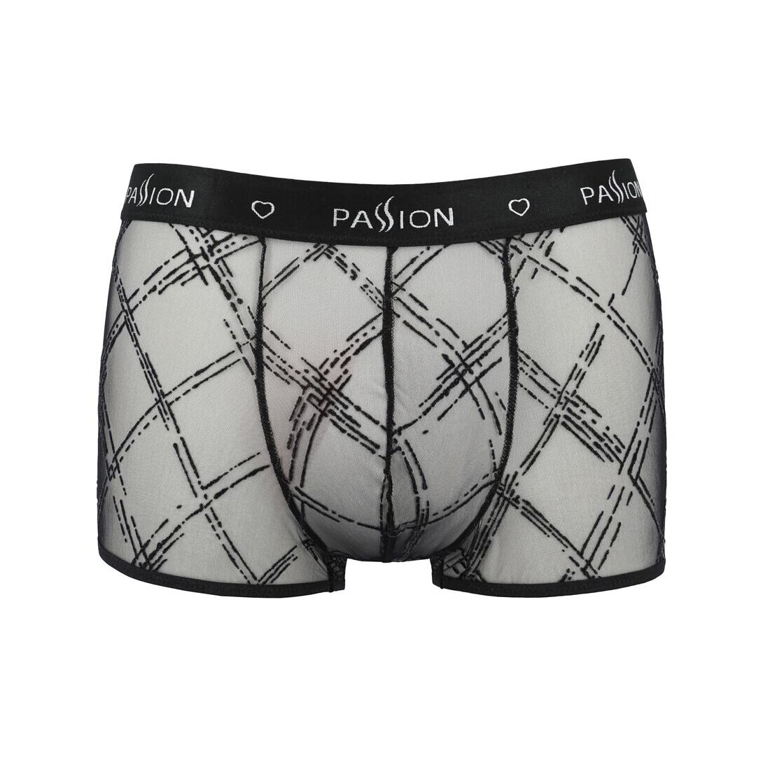 Чоловічі прозорі боксери Passion 032 SHORT JAMES S/M, сітчасті