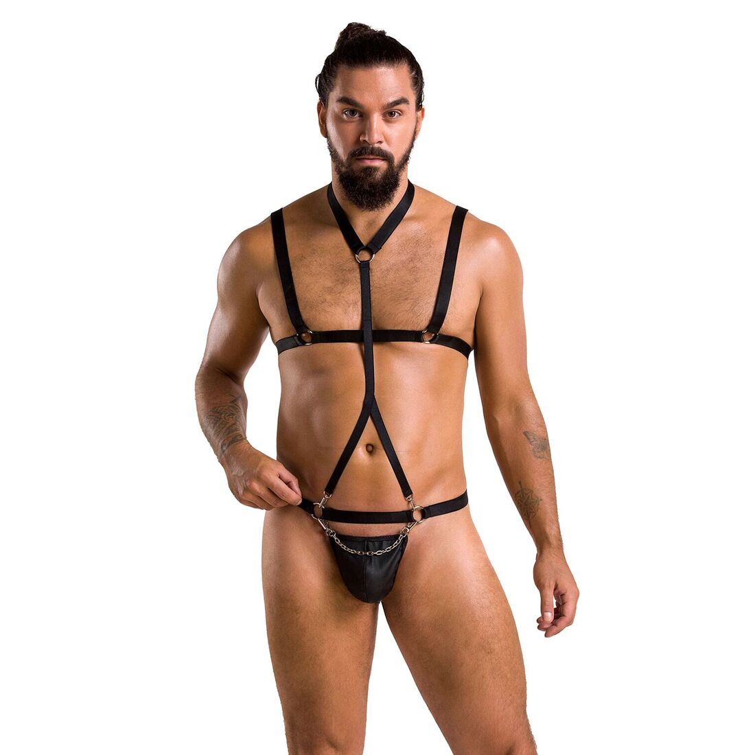 Чоловічий комплект білизни Passion Andrew XXL/XXXL Black