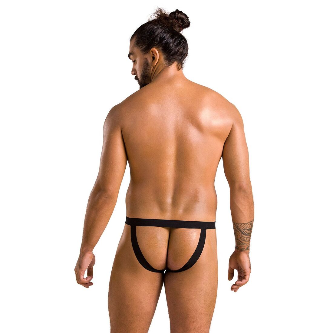 Чоловічі сліпи Passion 044 SLIP BEN L/XL Black, екошкіра
