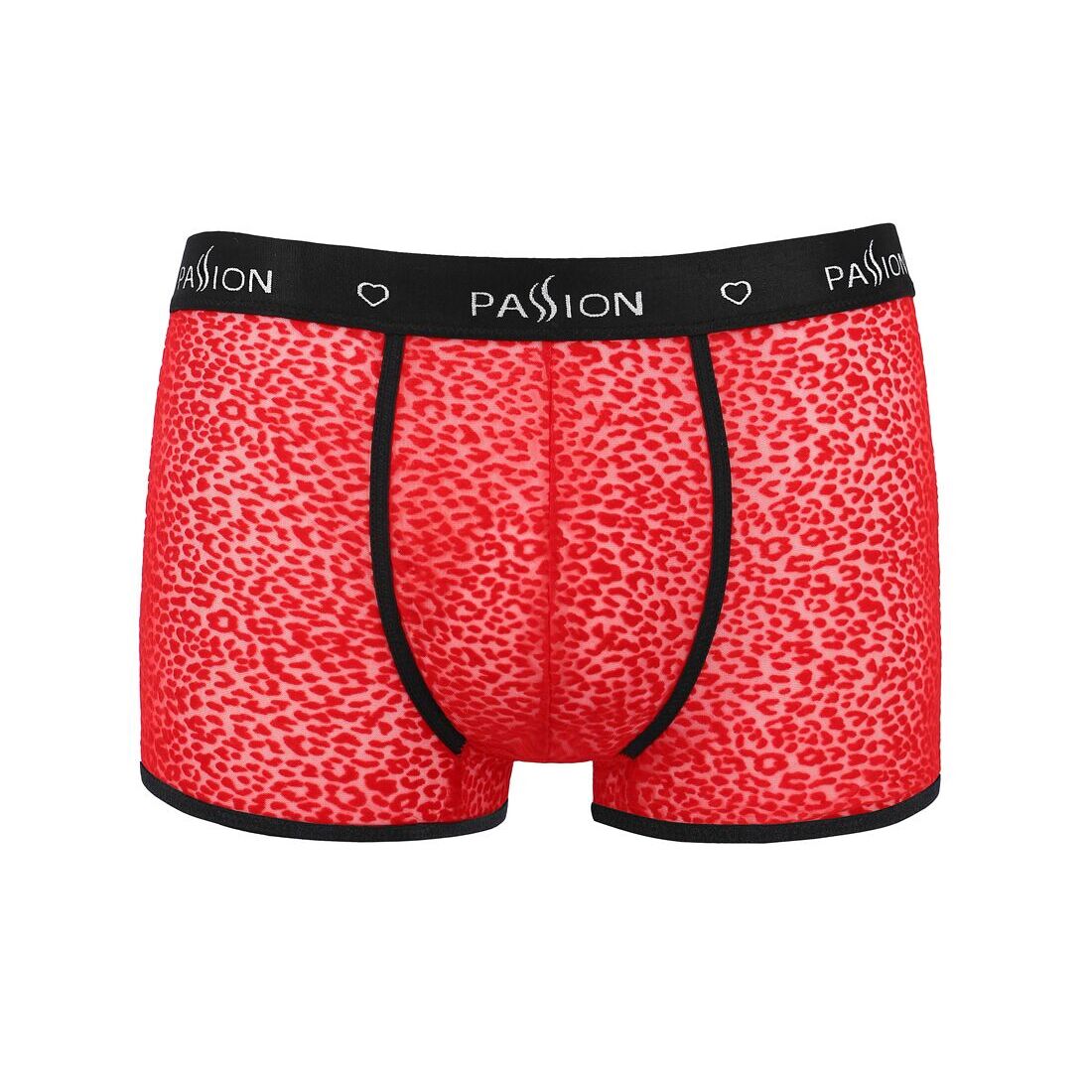 Чоловічі прозорі боксери Passion 046 SHORT PARKER XXL/XXXL Red
