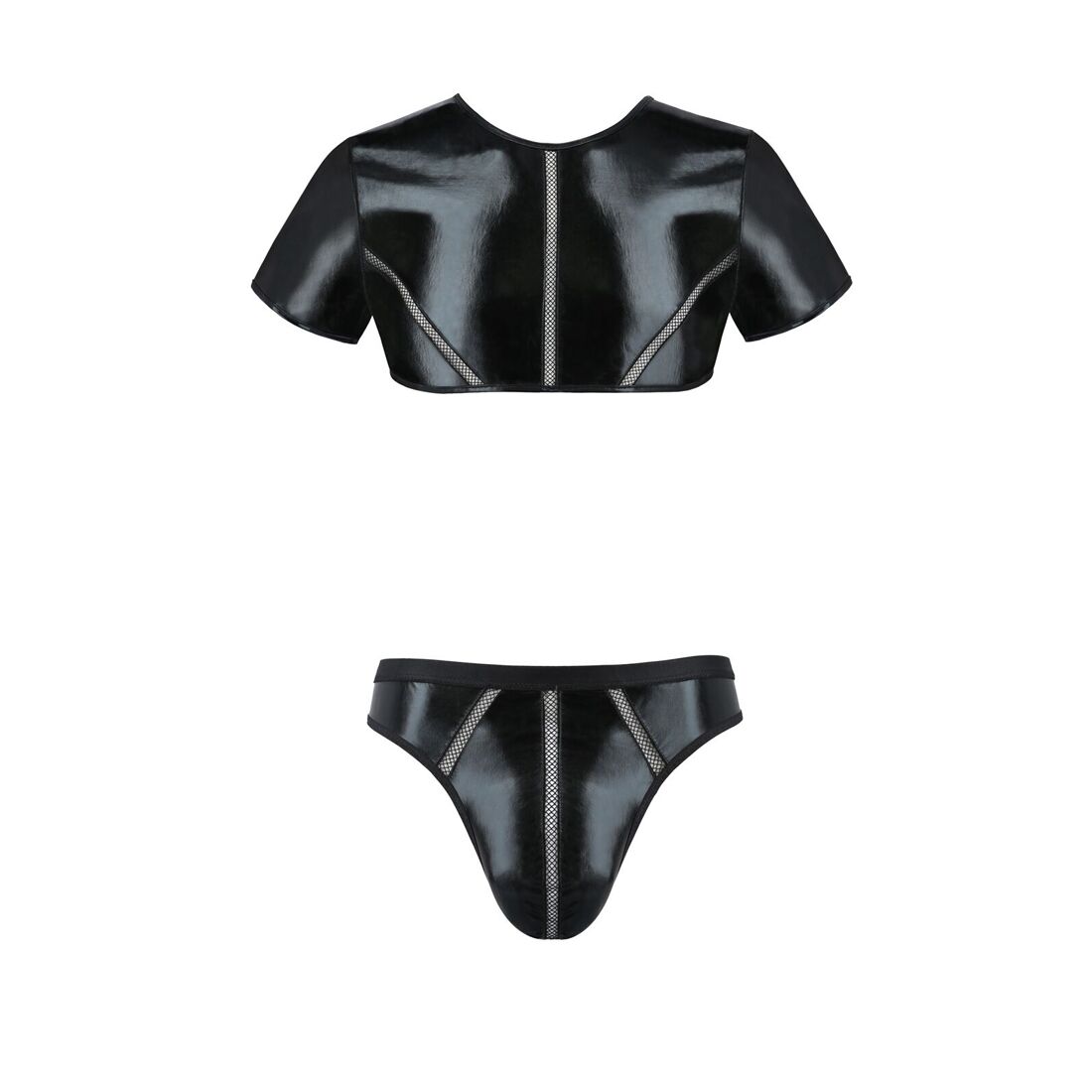 Комплект чоловічої білизни латекс Passion 057 SET PETER L/XL Black