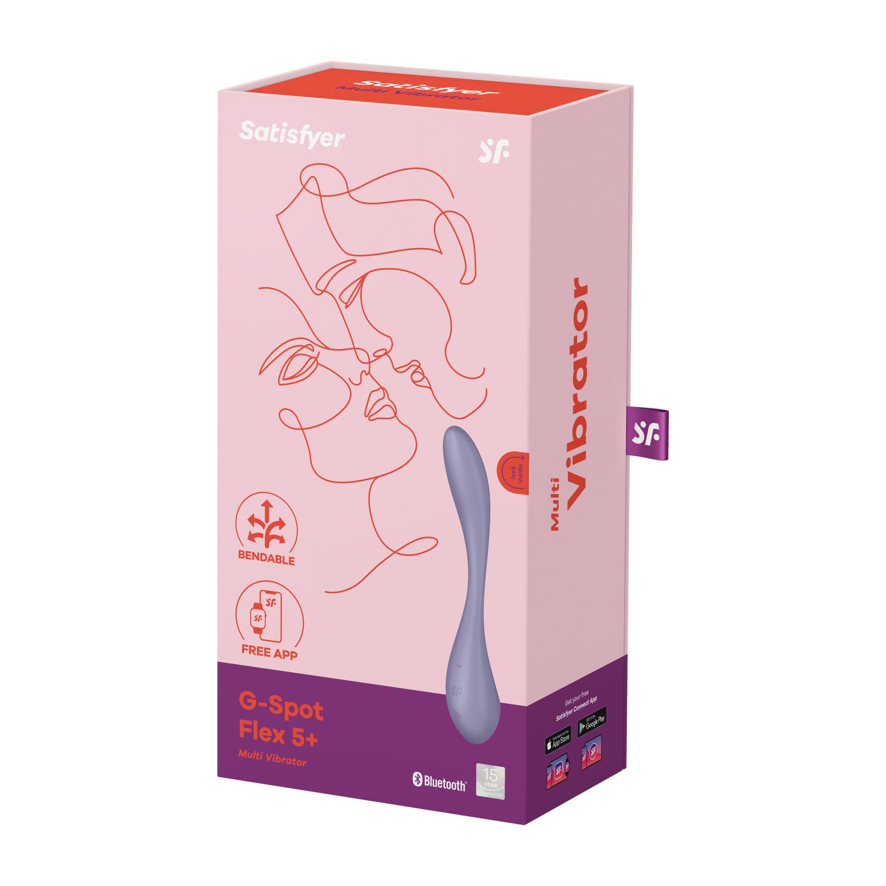 Універсальний смарт-вібратор Satisfyer G-Spot Flex 5+ в ліловому кольорі