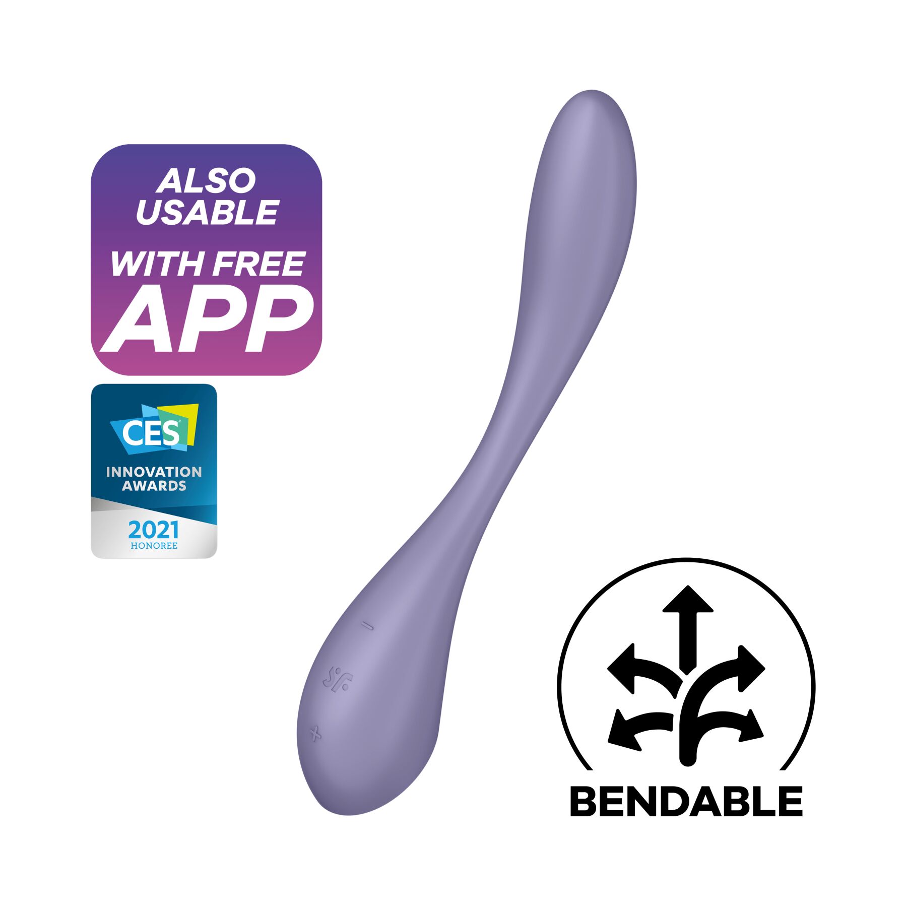 Універсальний смарт-вібратор Satisfyer G-Spot Flex 5+ в ліловому кольорі