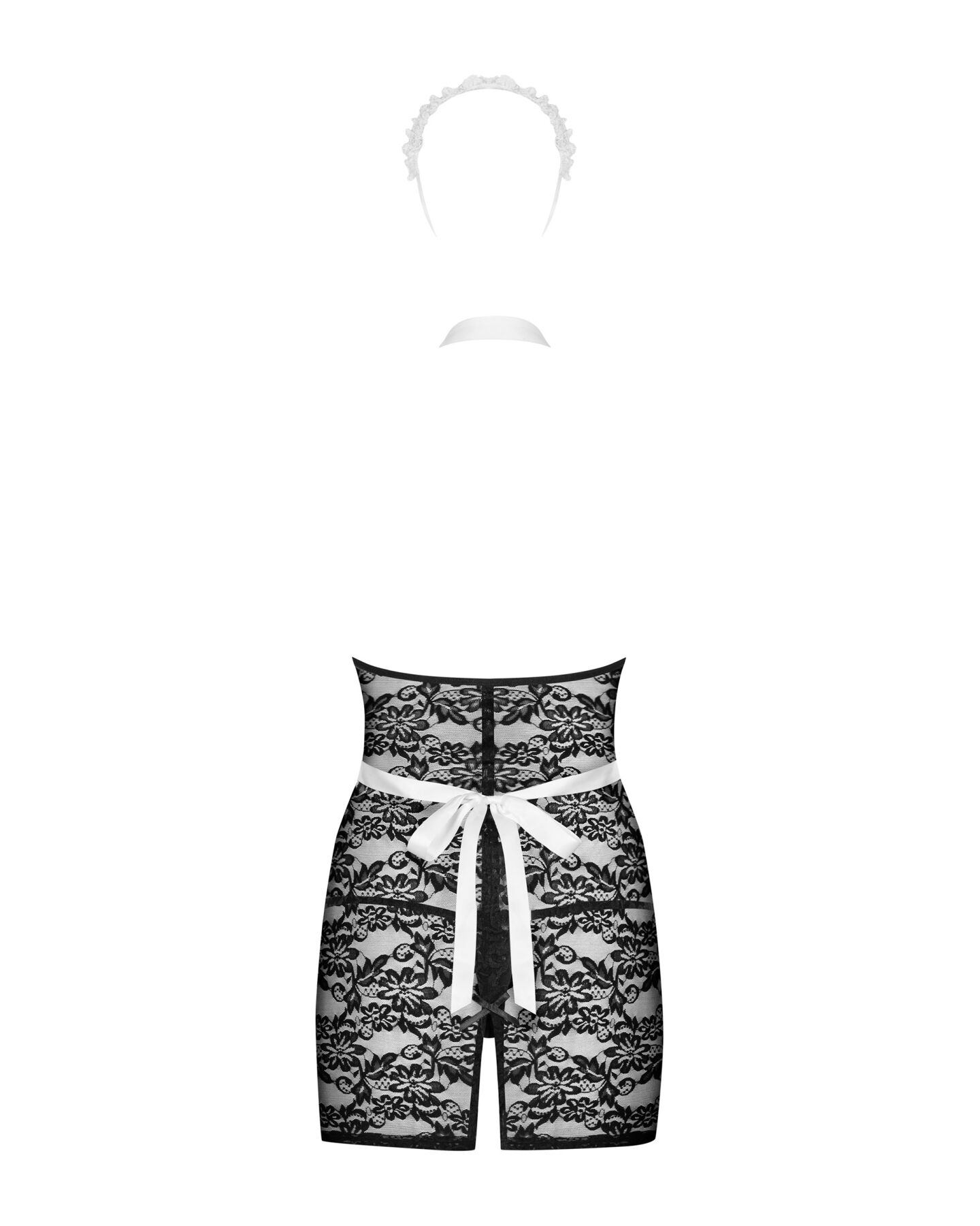 Елегантний костюм покоївки Obsessive Servgirl S/M