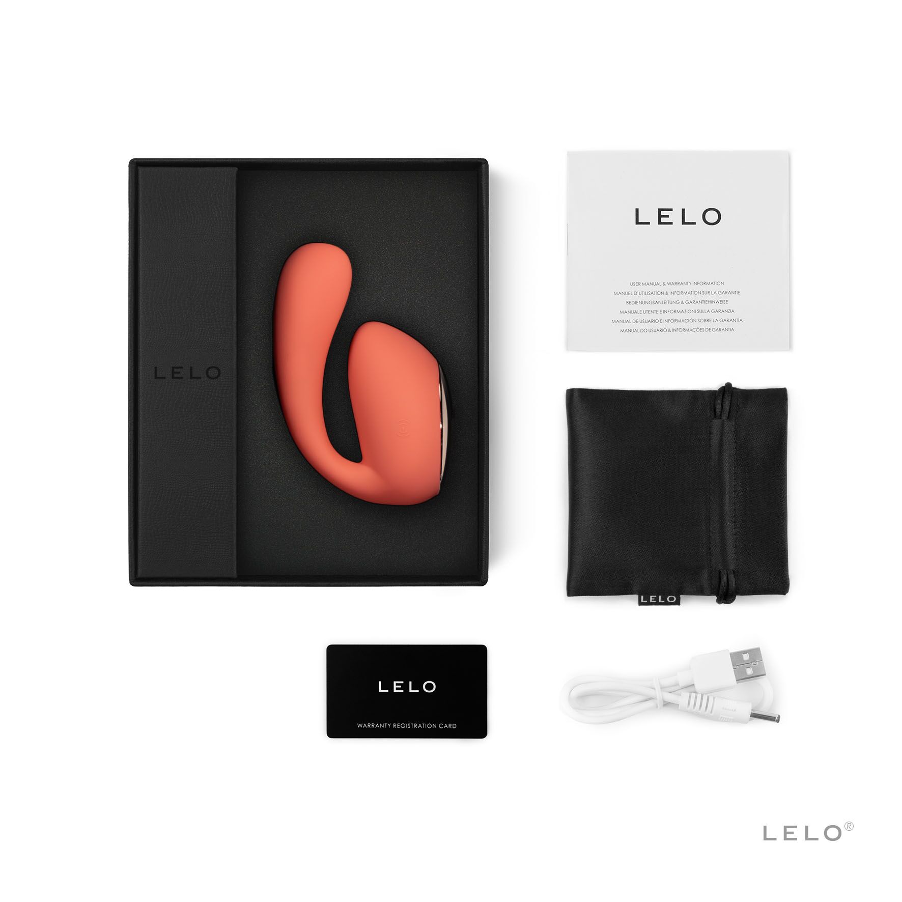 LELO Ida Wave Smart Вібратор з WaveMotion, Червоний