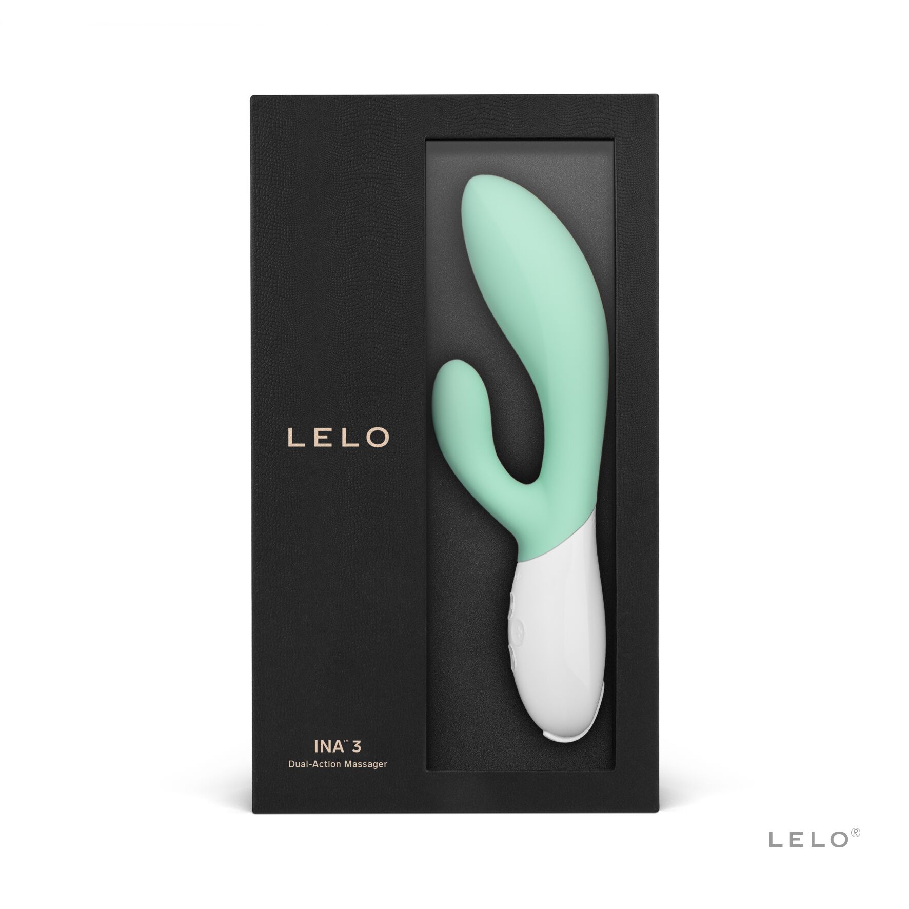 Вібратор-кролик LELO Ina 3 Seaweed, 10 режимів вібрації