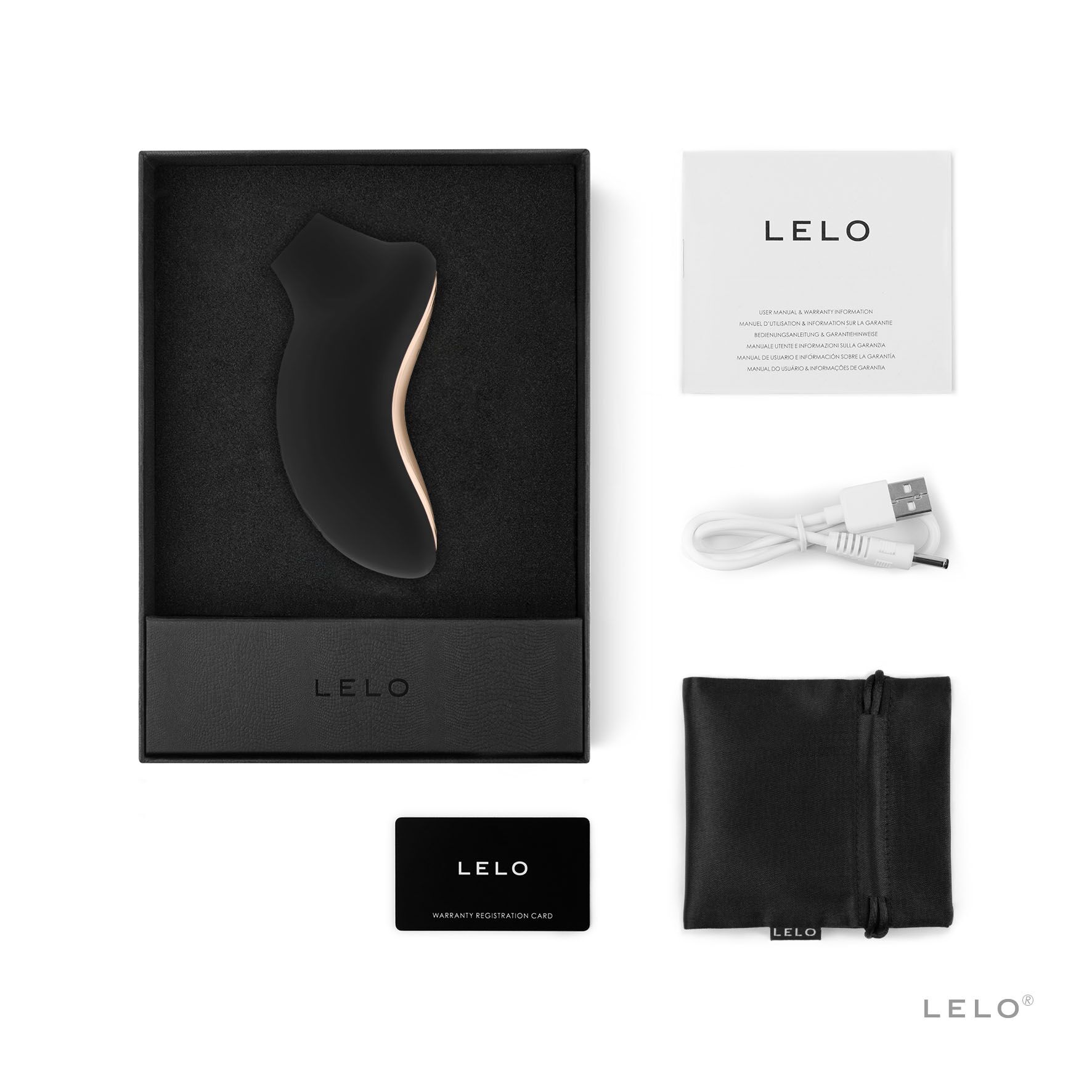 Звуковий стимулятор LELO SONA 2 Cruise, чорний, водонепроникний