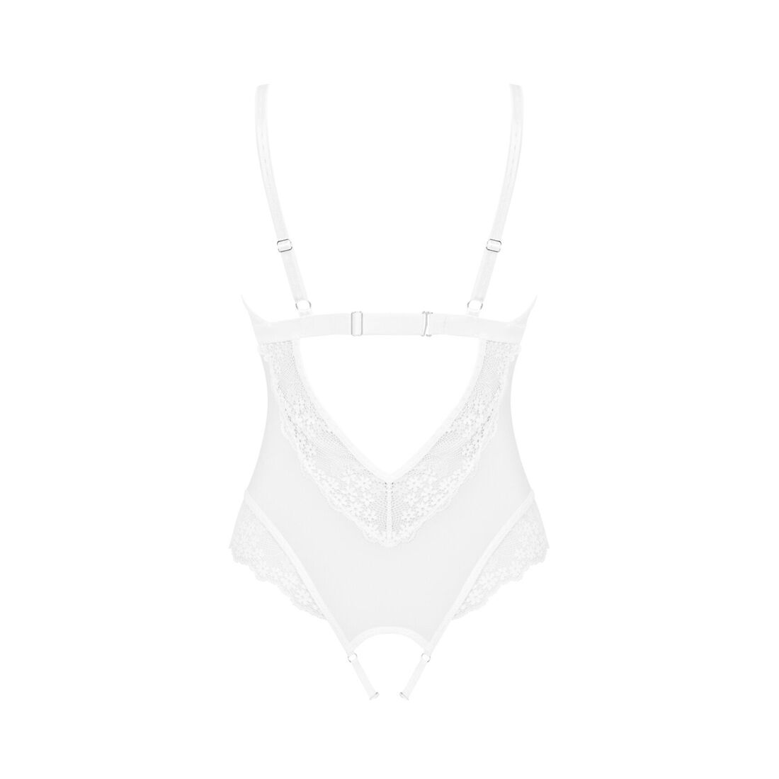 Еротичне напівпрозоре боді Obsessive Heavenlly M/L з доступом
