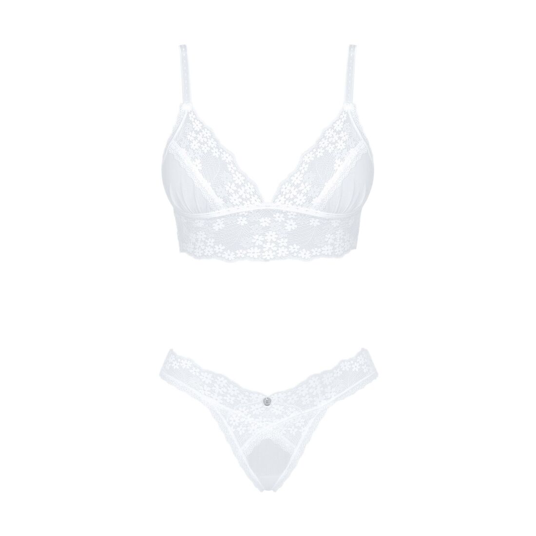 Елегантний комплект Obsessive Heavenlly 2-pcs XS/S, бюстгальтер і танга