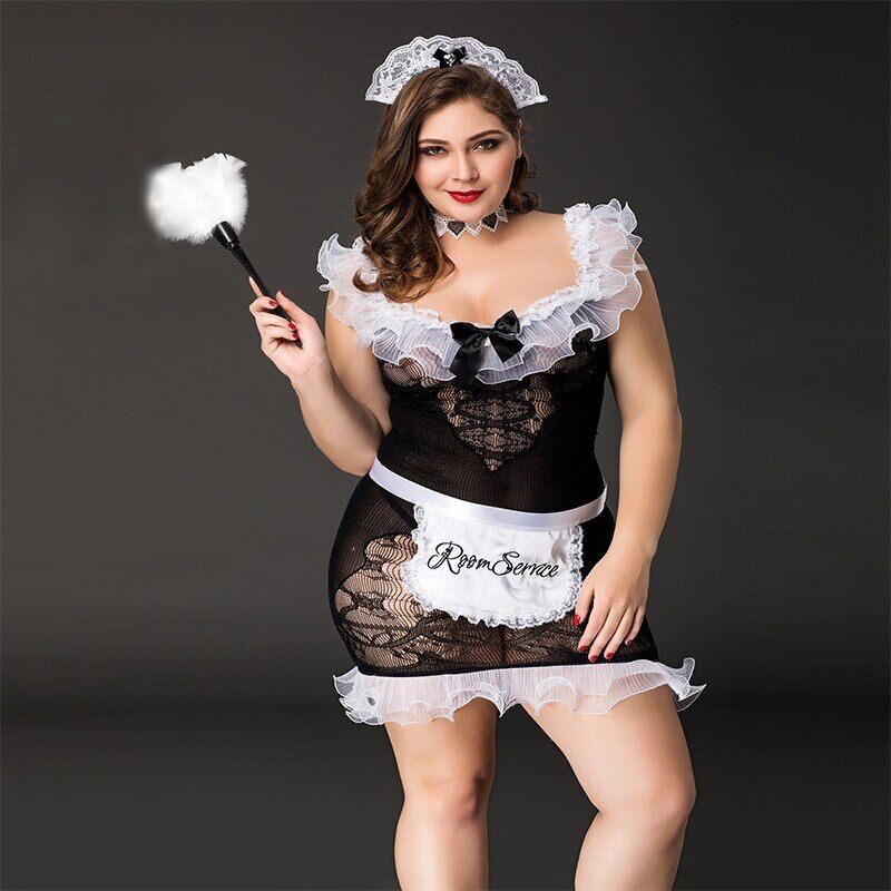 Костюм покоївки JSY «Слухняна Ельма» Plus Size Black
