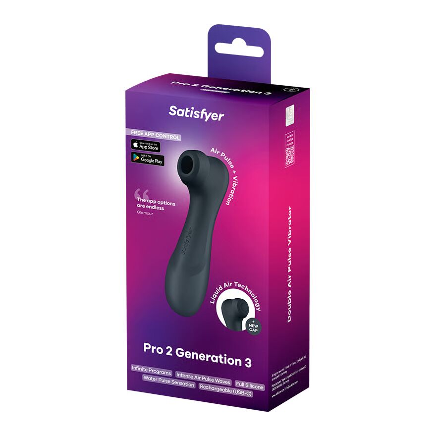 Satisfyer Pro 2 Generation 3 Liquid Air Stimulator Grey