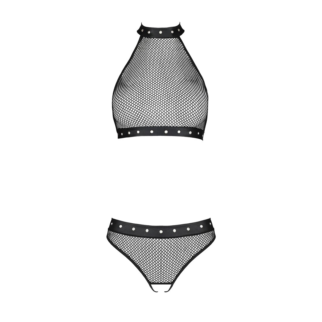 Passion MOONLIGHT SET L/XL Black Білизна з Відкритим Доступом