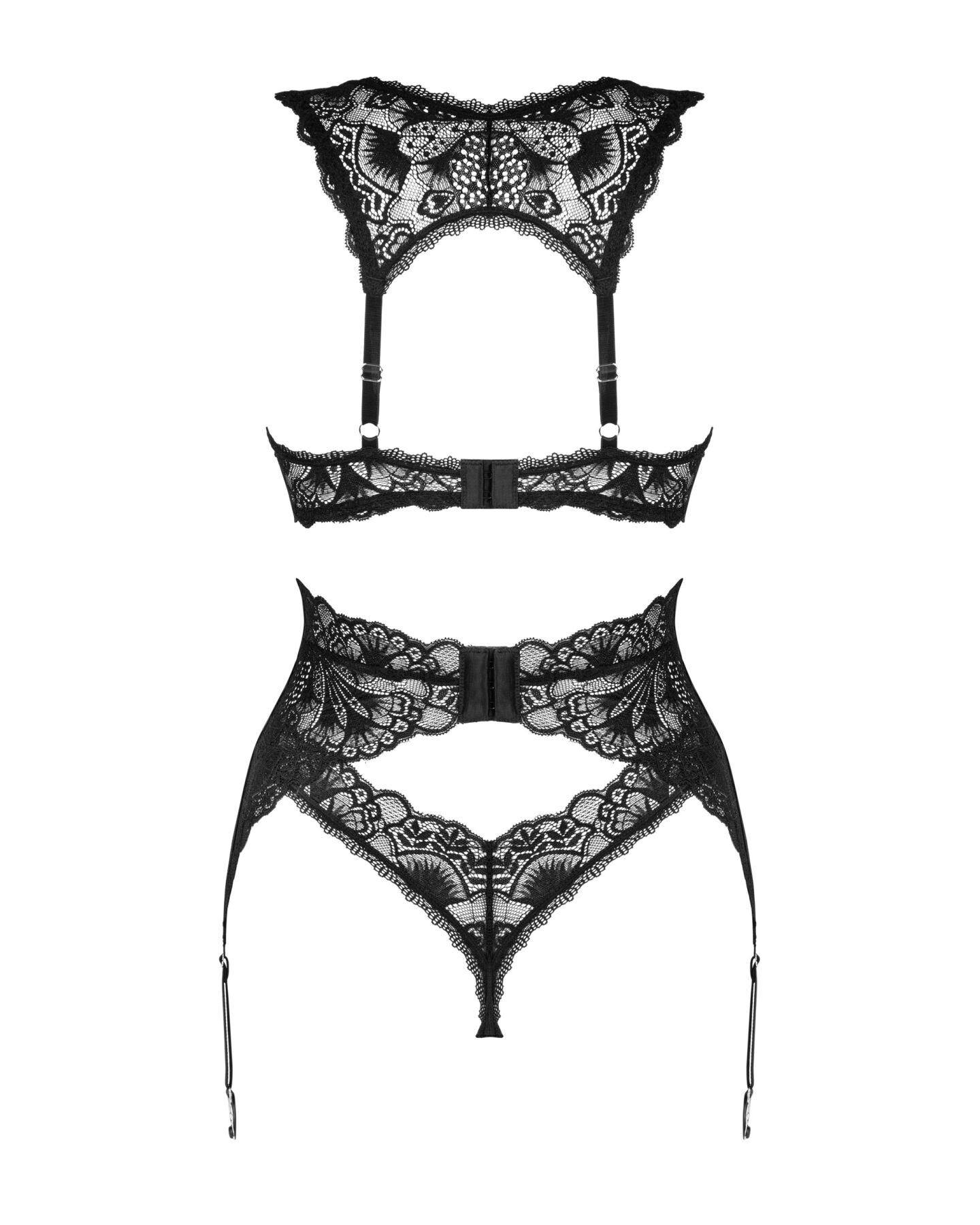 Комплект білизни Obsessive Donna Dream 3-pcs XS/S Black