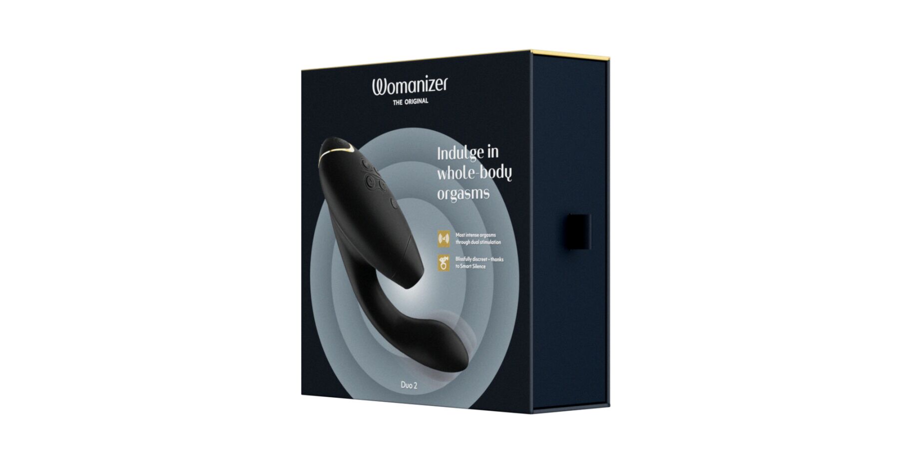 Подвійний вакуумний стимулятор Womanizer Duo 2 - Black