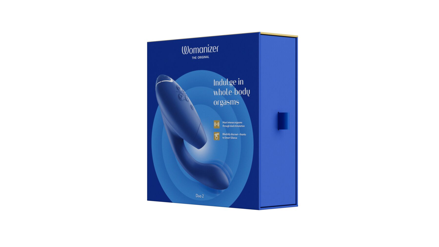 Подвійний вакуумний стимулятор Womanizer Duo 2 - Blueberry