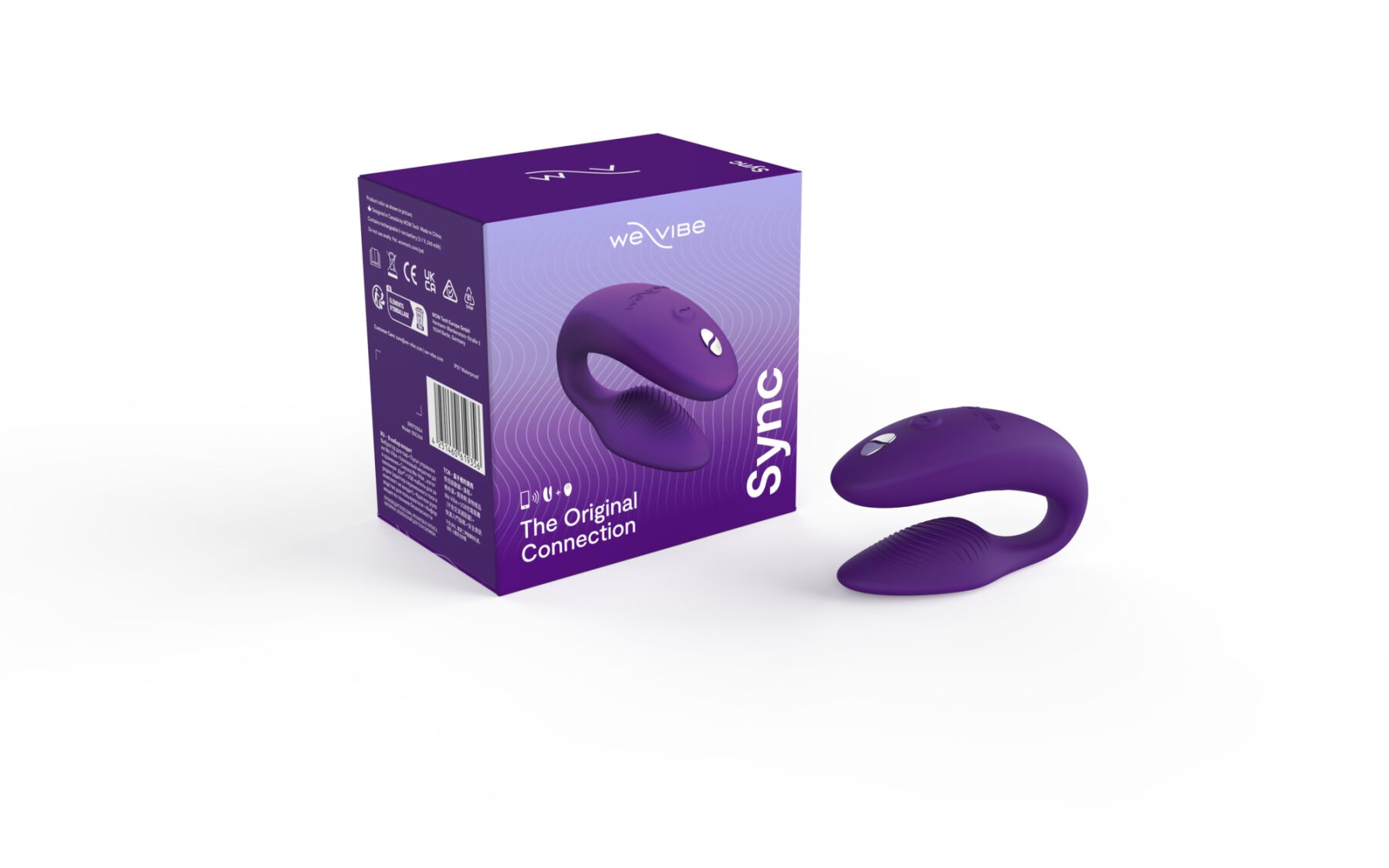 Смарт-вібратор We-Vibe Sync 2 з 10 режимами, фіолетовий