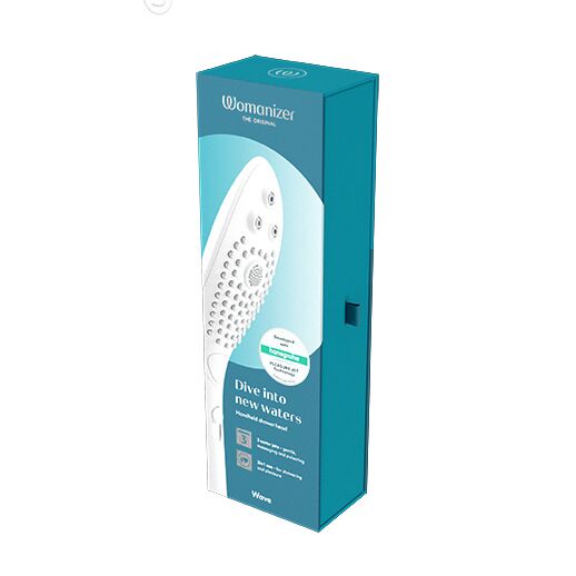 Womanizer Wave Білий, Насадка для Душу 2в1 з Інтимним Масажером