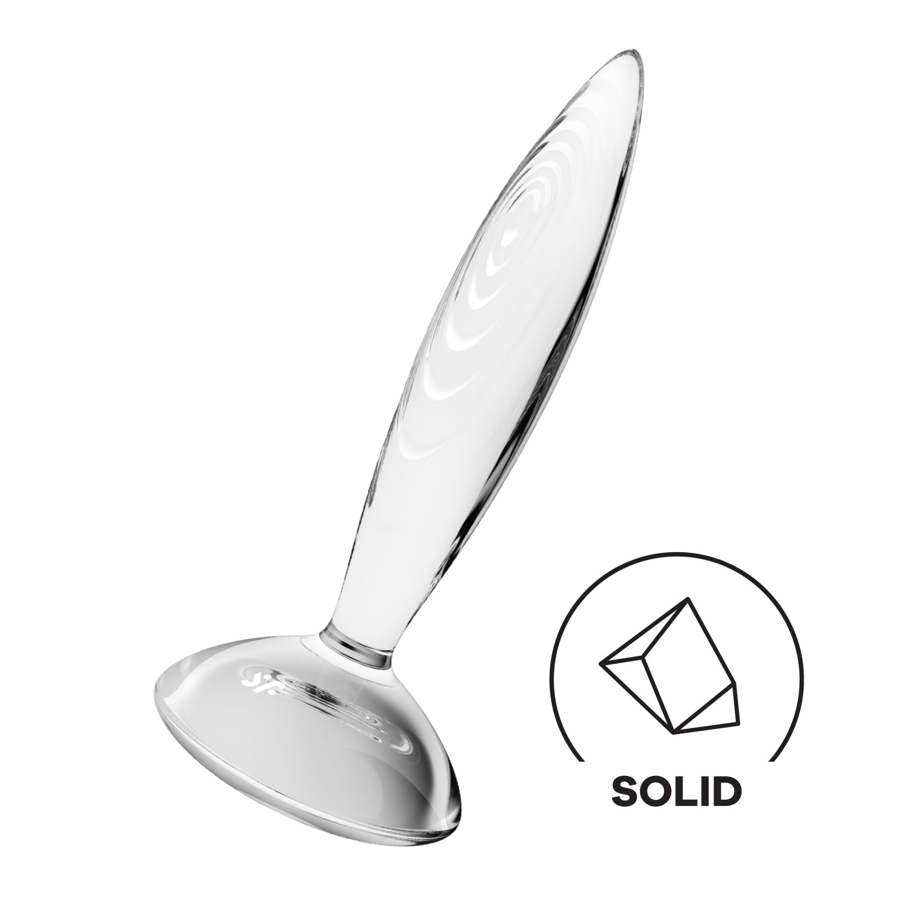 Скляна анальна пробка Satisfyer Sparkling Crystal, міцна та термостійка
