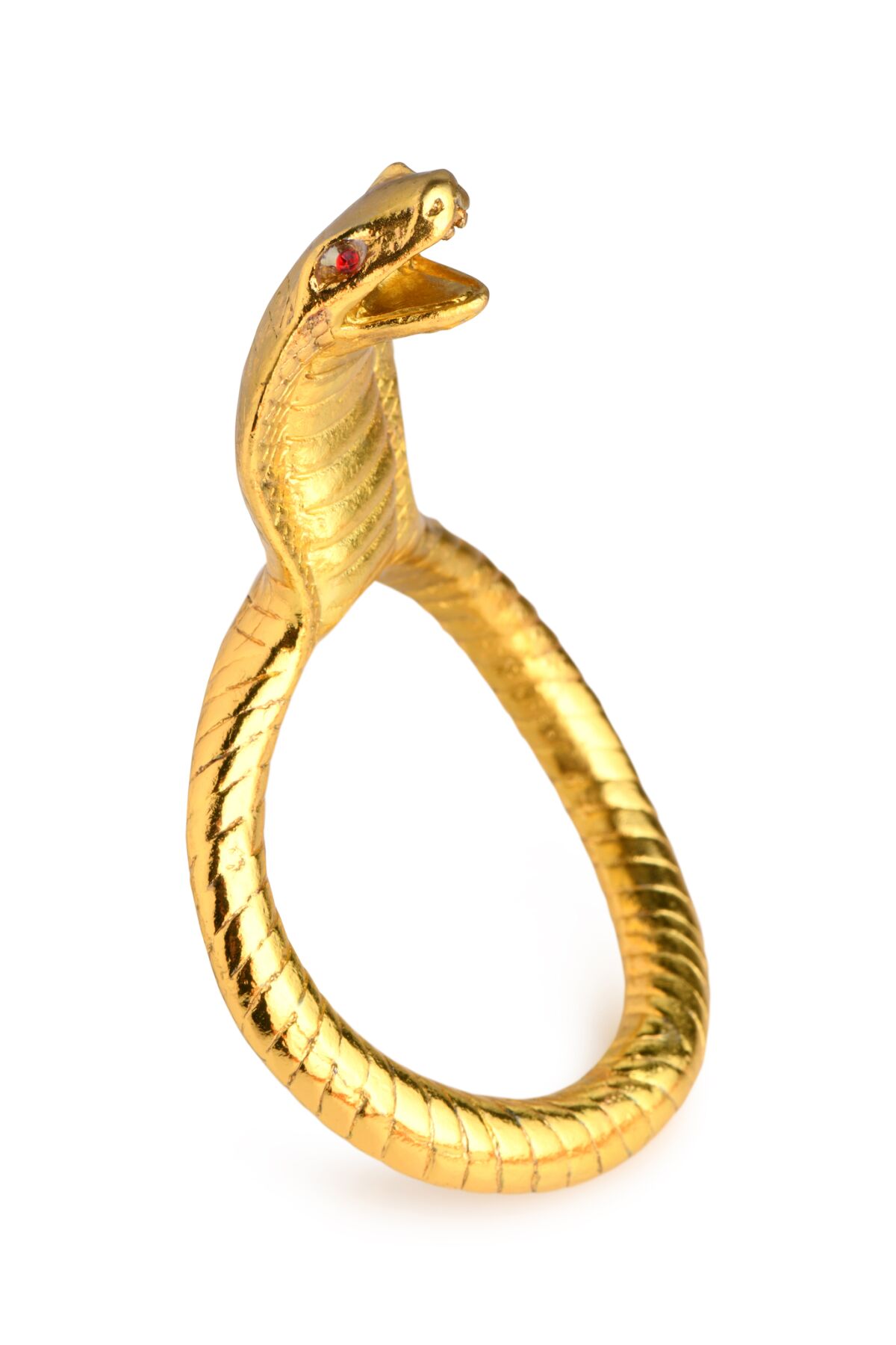 Елегантне кільце Master Series Cobra King Golden для інтимних ігор