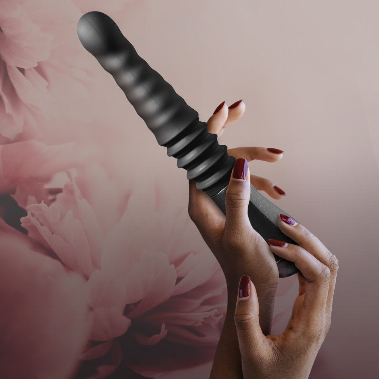 Blush Temptasia – Lazarus Thrusting Dildo, ребриста поверхня, 3 швидкості