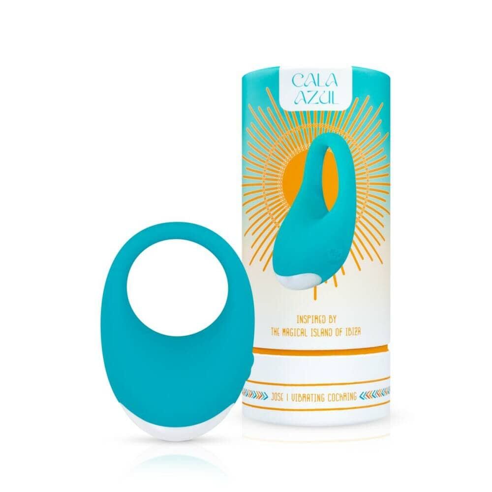Cala Azul Jose Vibrating Intimate Ring, 10 Modes, Waterproof