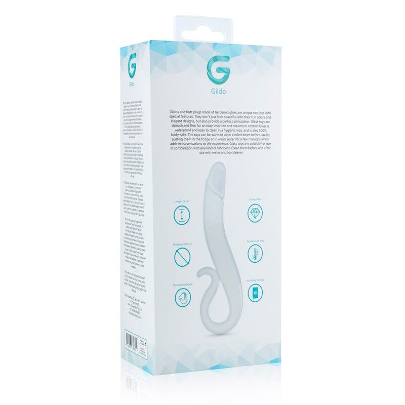 Скляний дилдо Gildo Glass Dildo No. 14 з реалістичною головкою