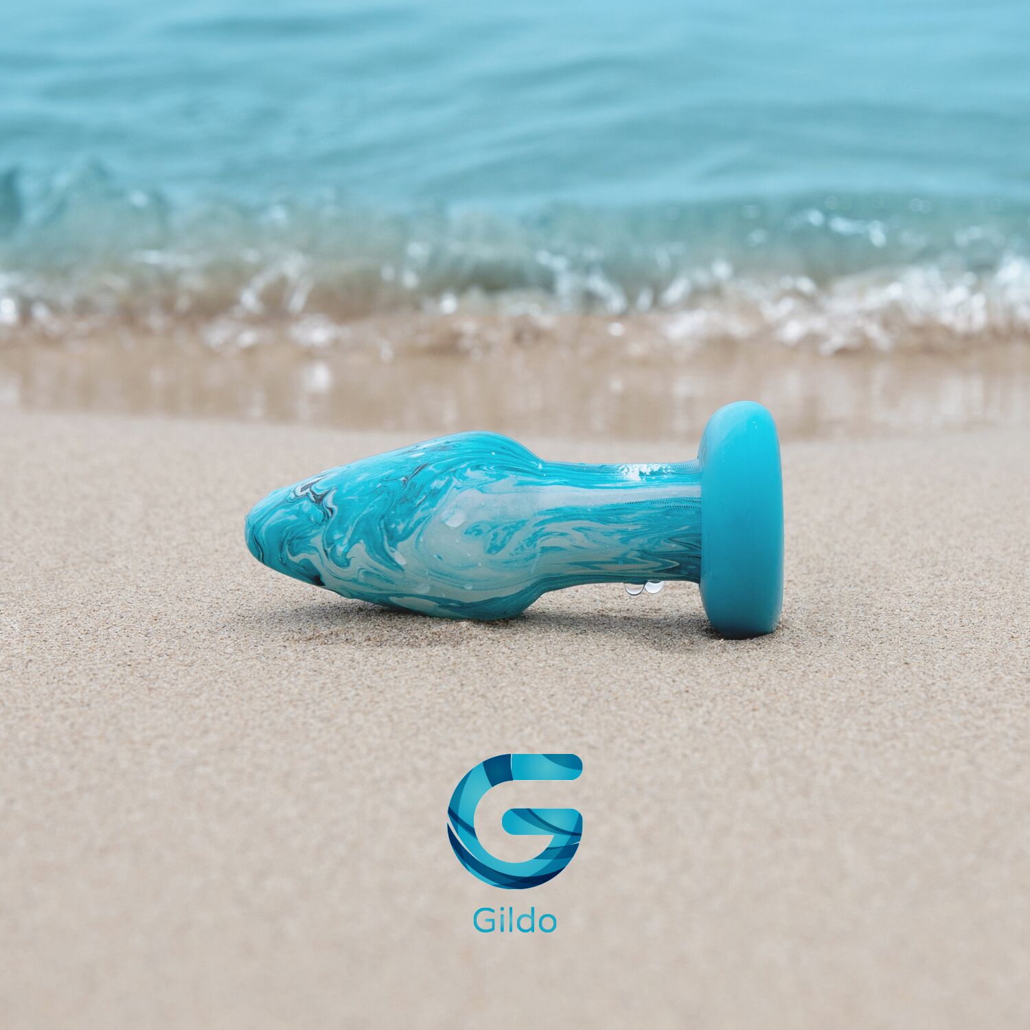 Скляна пробка Gildo Ocean Curl з елегантним дизайном, 4 см