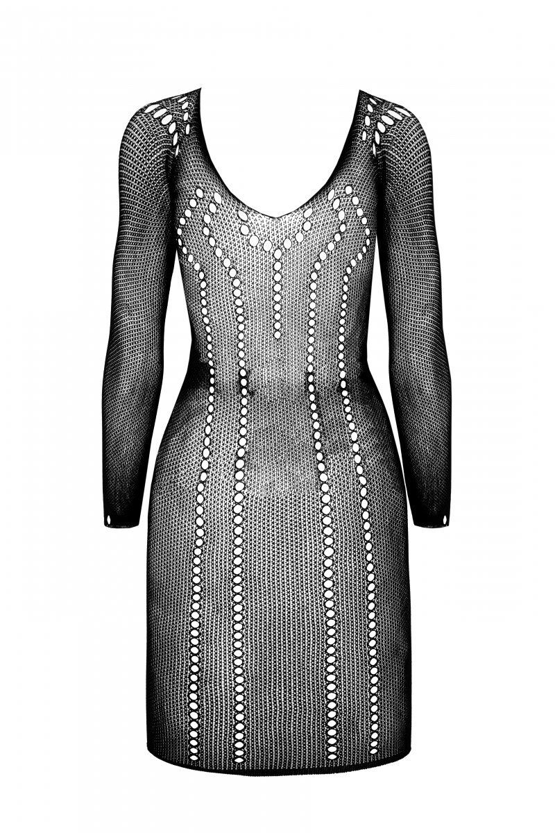 Елегантна напівпрозора мінісукня Passion BS101 One Size, біла