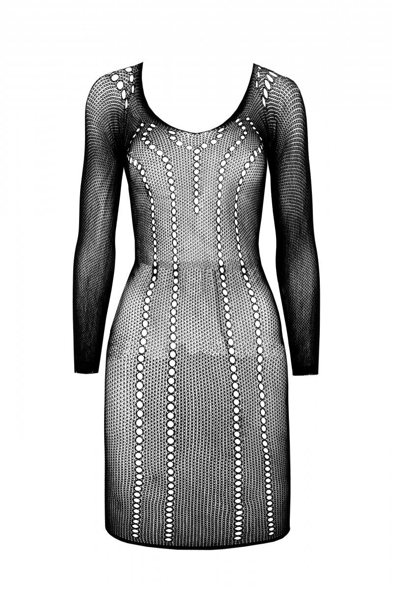 Елегантна напівпрозора мінісукня Passion BS101 One Size, біла
