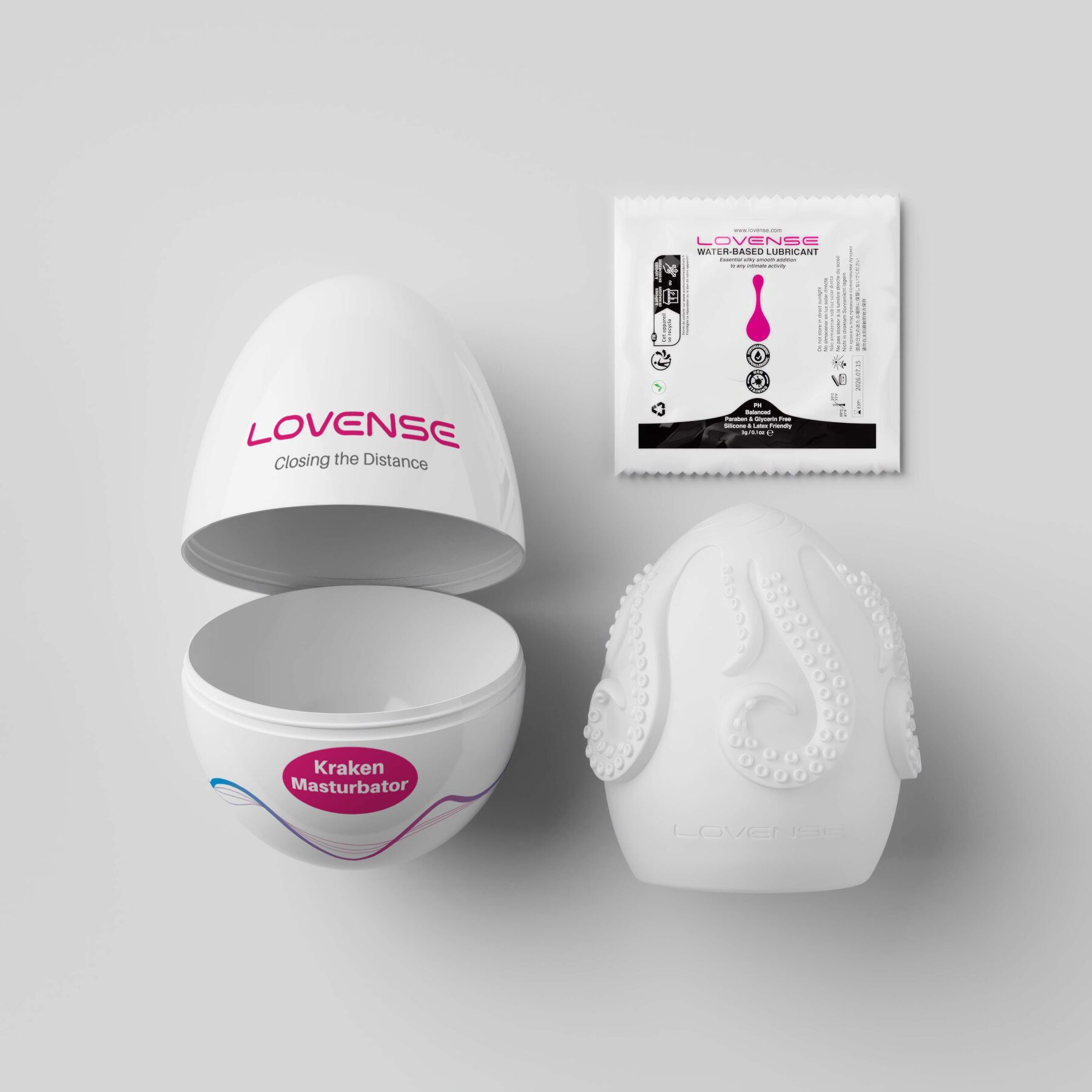 Мастурбатор-яйце Lovense Kraken з текстурою-сюрприз