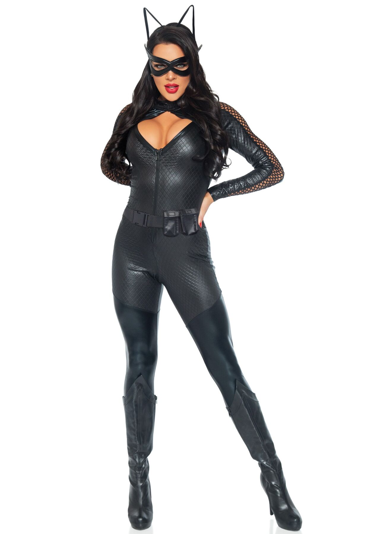 Костюм супергероя-кішечки Leg Avenue Wicked Kitty S