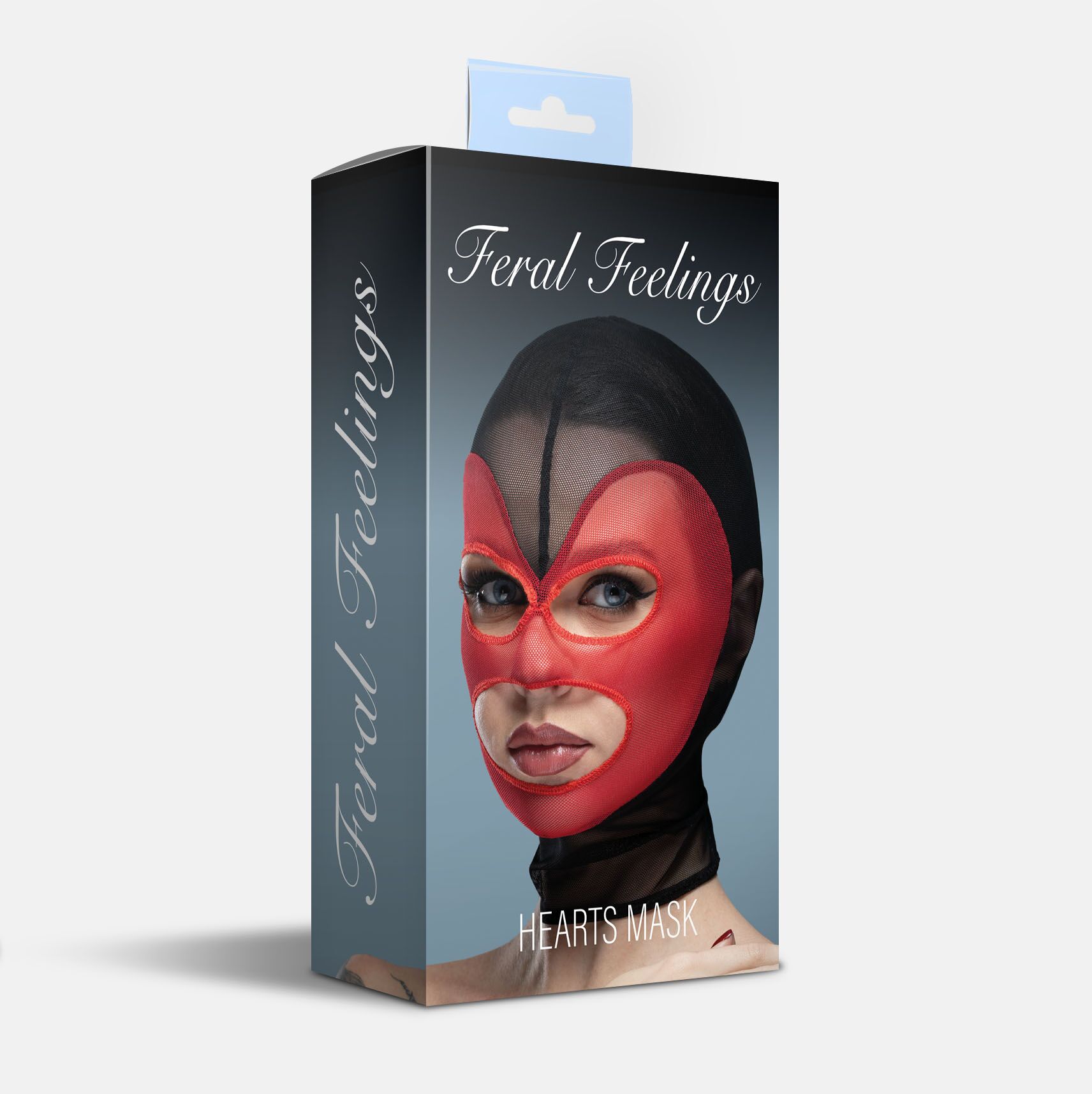 Маска Feral Feelings Hearts з відкритими очима та ротом