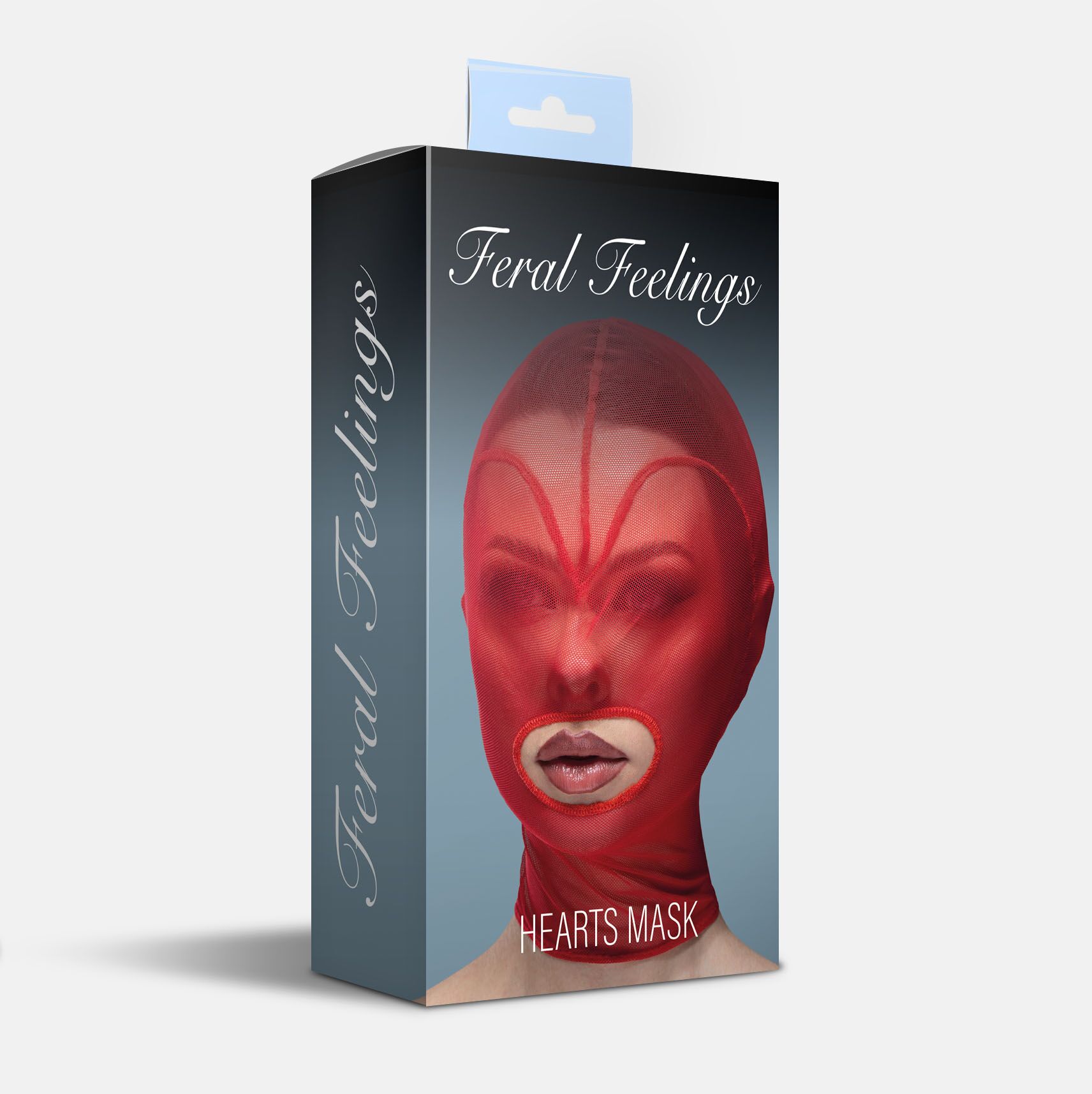 Маска Feral Feelings Hearts - Червона сітка з відкритим ротом