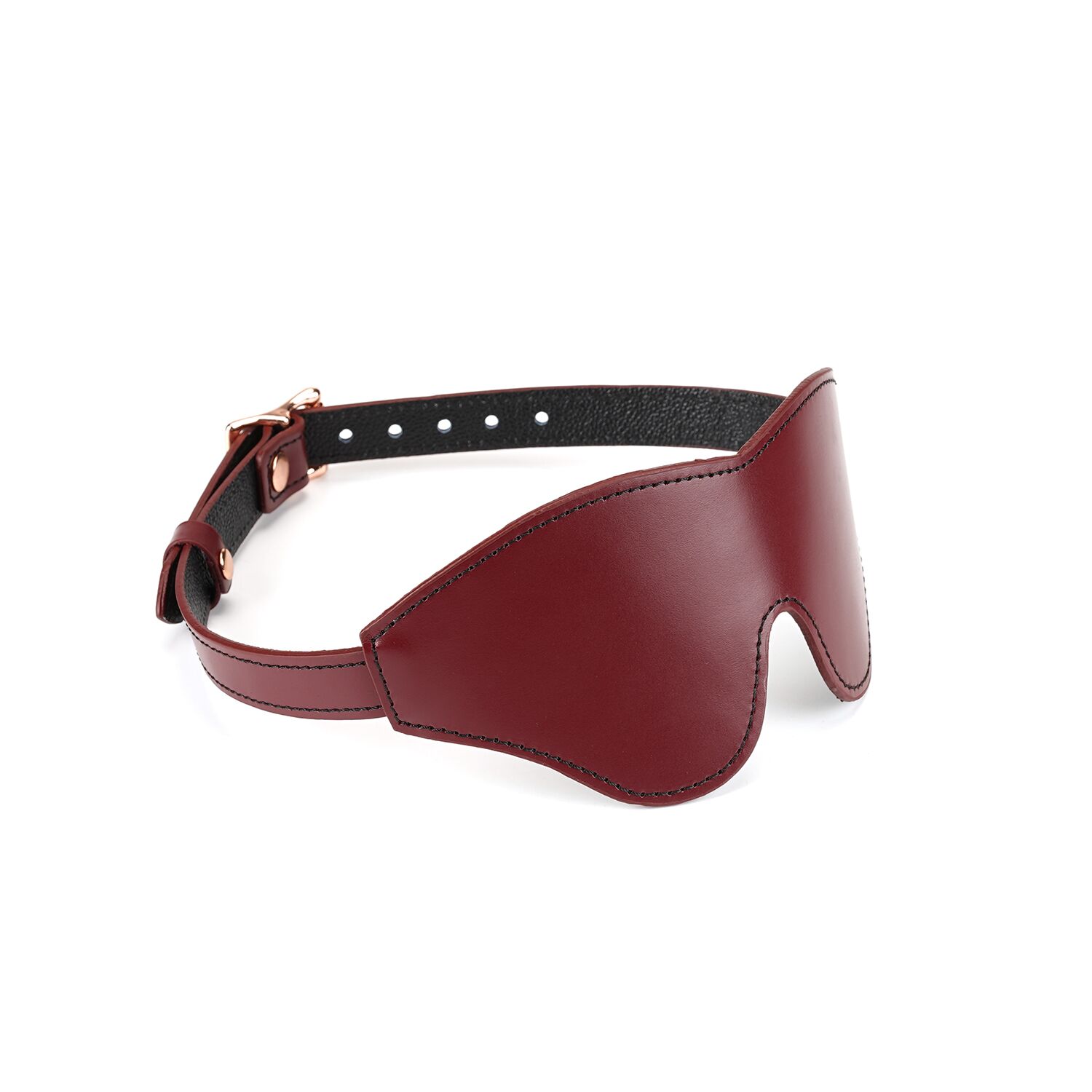 Шкіряна маска на очі Liebe Seele Wine Red Blindfold - Елегантний дизайн