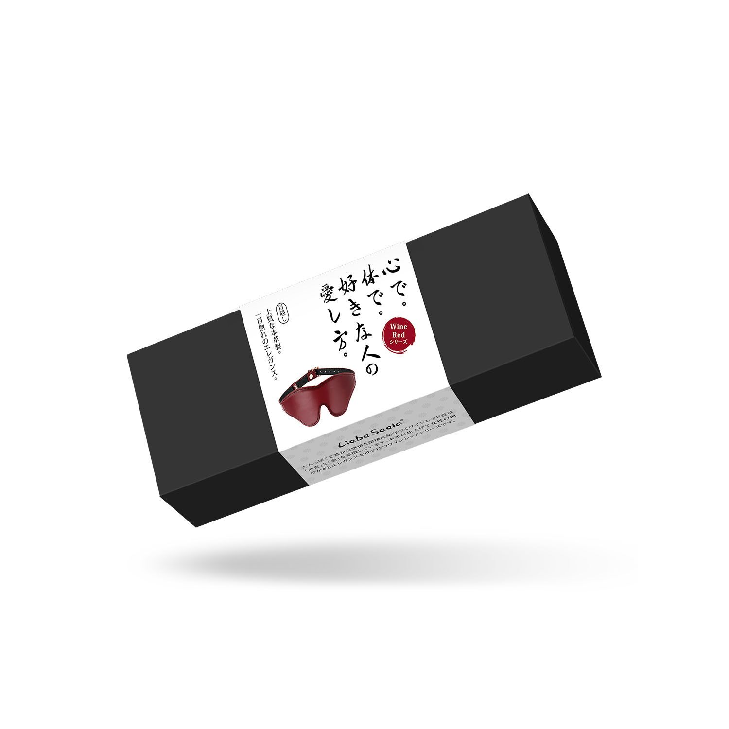Шкіряна маска на очі Liebe Seele Wine Red Blindfold - Елегантний дизайн