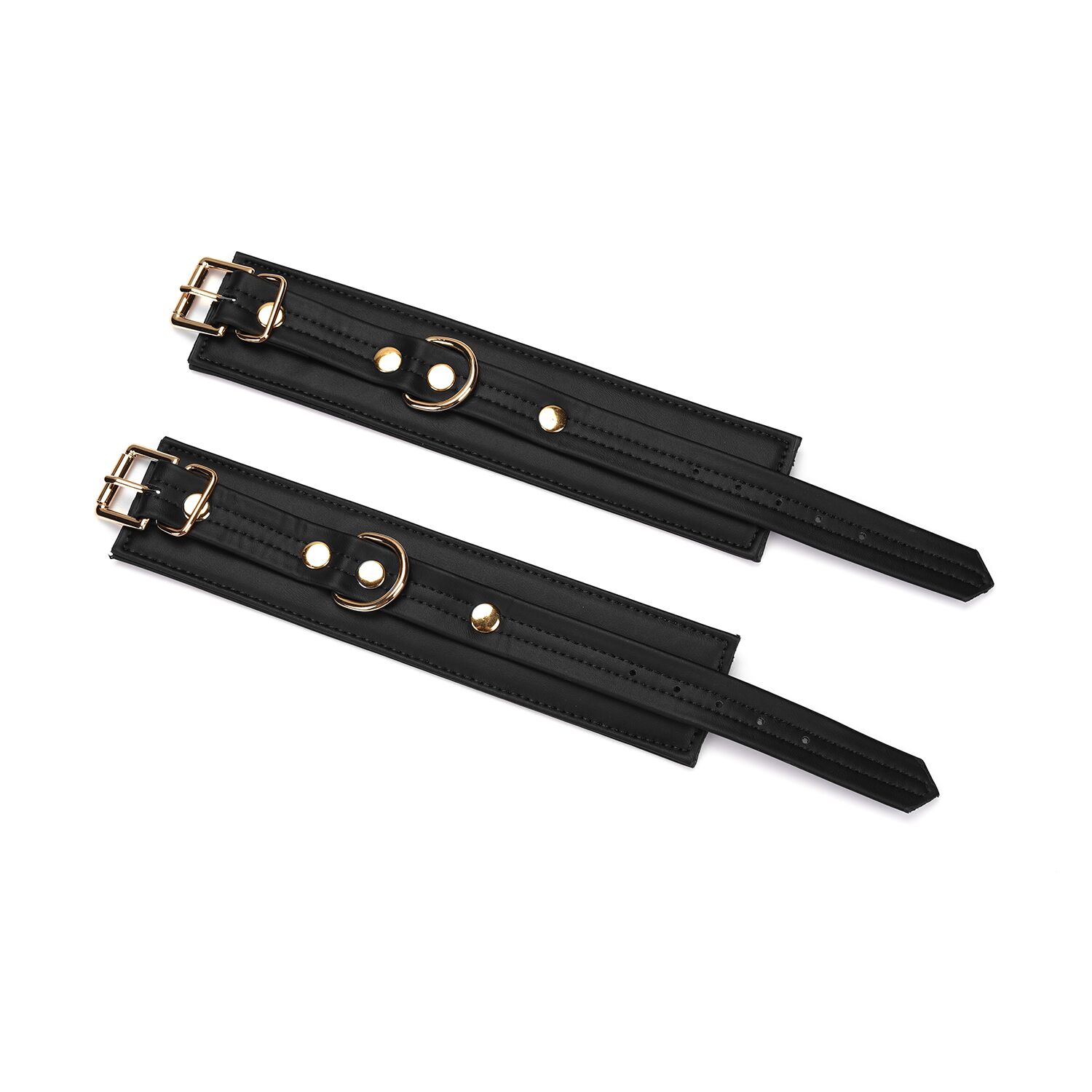 Наручники Liebe Seele Black Organosilicon Cuff, екошкіра, чорні