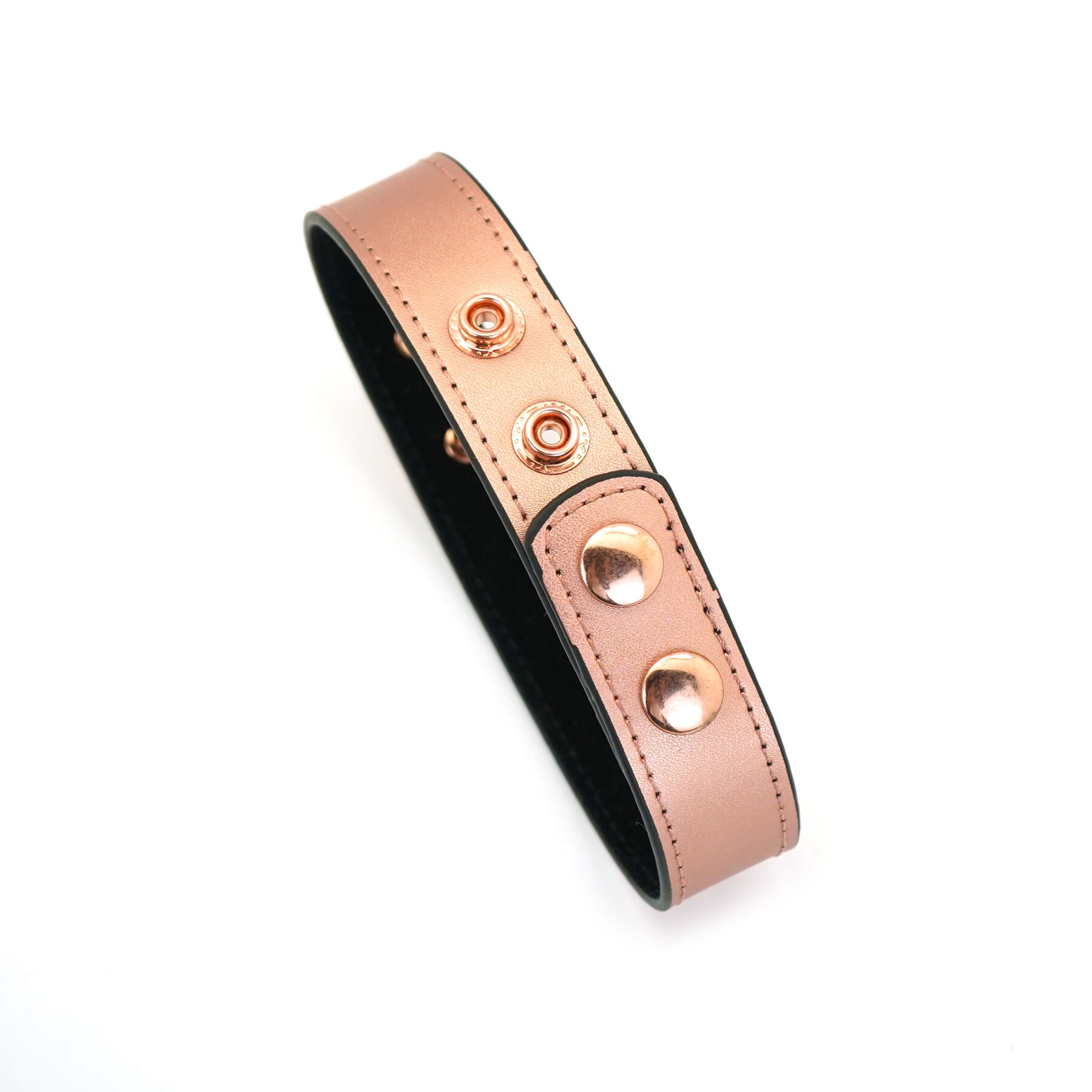 Нашийник із затискачами Liebe Seele Rose Gold, натуральна шкіра