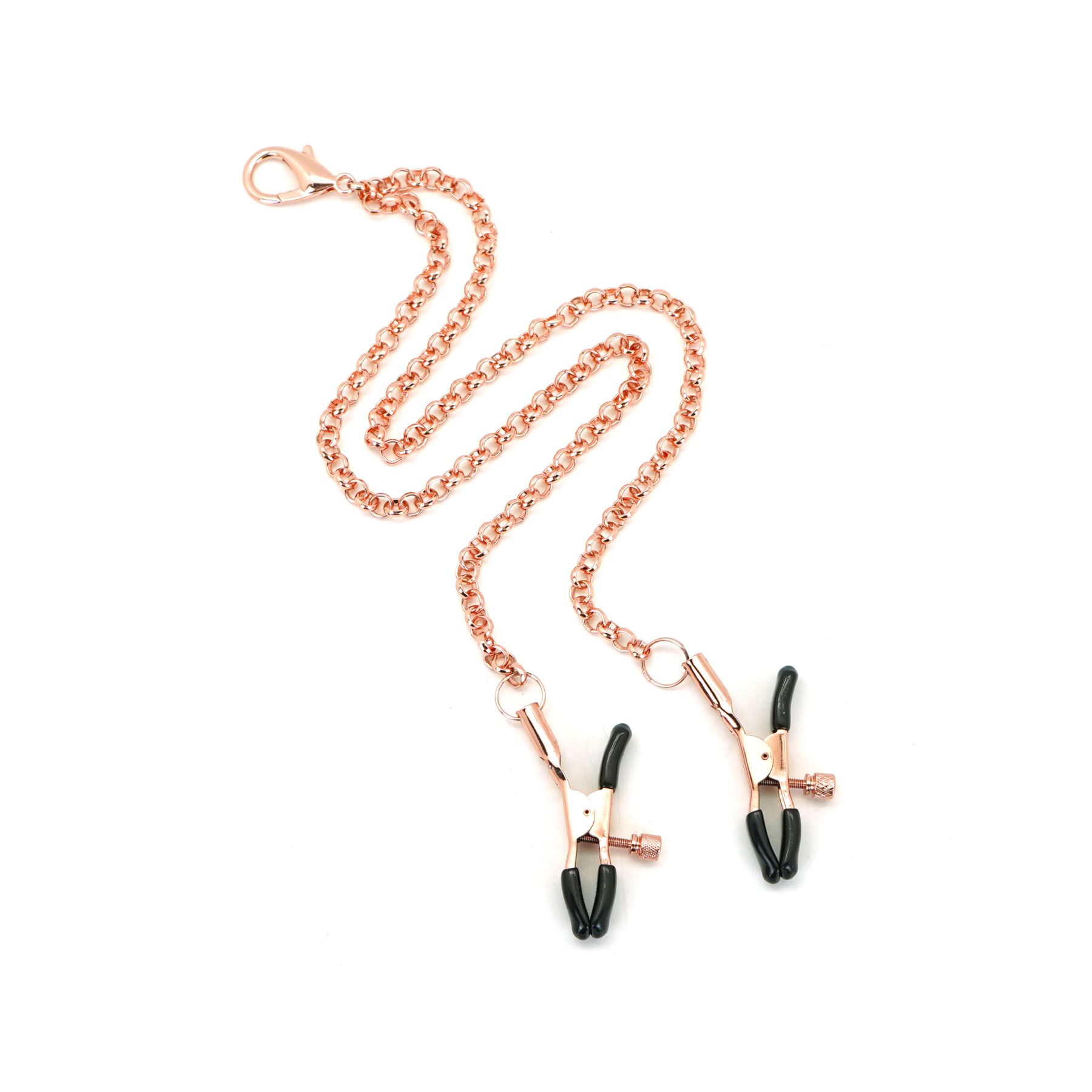 Нашийник із затискачами Liebe Seele Rose Gold, натуральна шкіра
